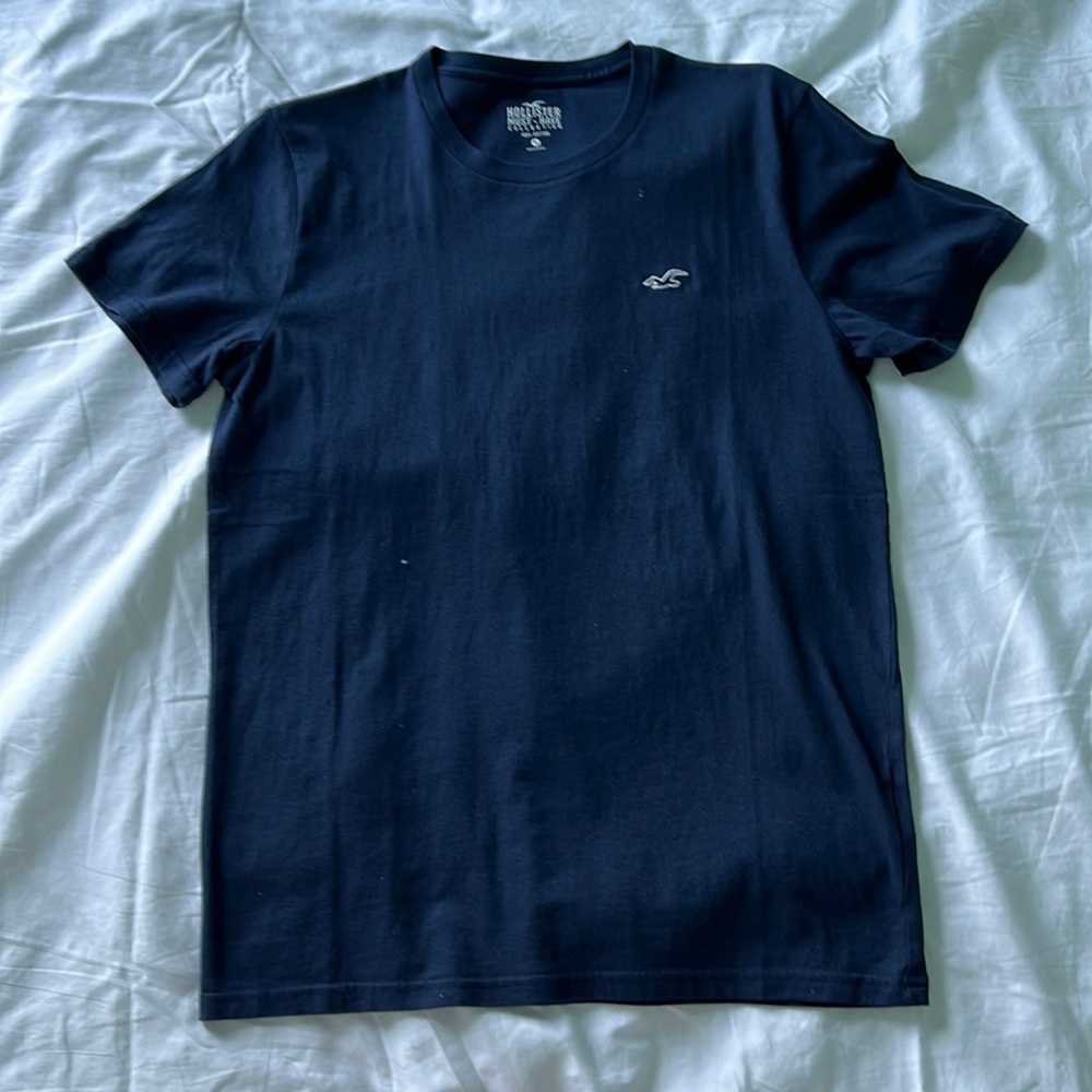 Hollister Plain Navy Tee Medium
